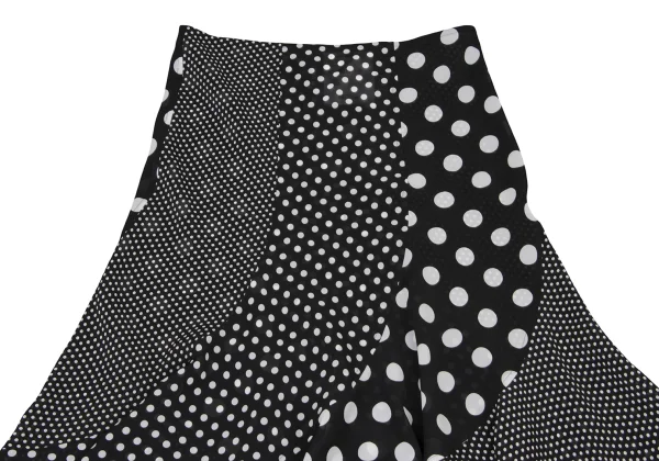 JUNYA WATANABE Poly Curved Multi Dot Flare Skirt K-174996_003