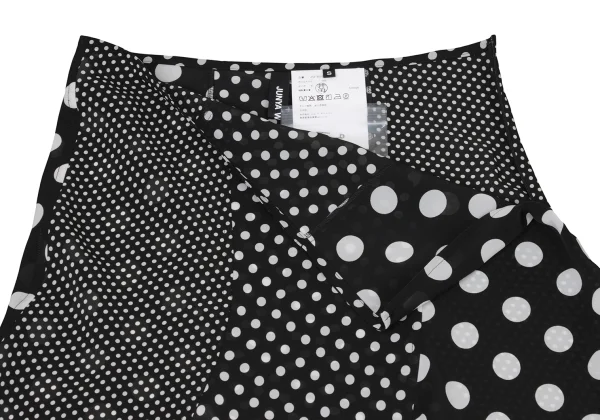 JUNYA WATANABE Poly Curved Multi Dot Flare Skirt K-174996_005