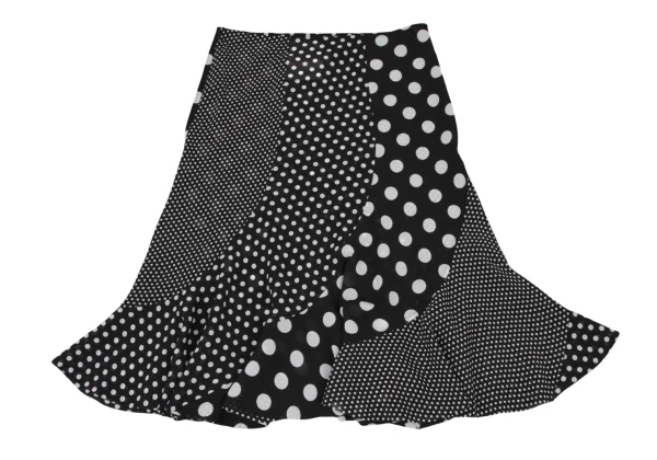 JUNYA WATANABE Poly Curved Multi Dot Flare Skirt K-174996_008