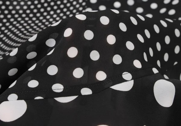 JUNYA WATANABE Poly Curved Multi Dot Flare Skirt K-174996_010