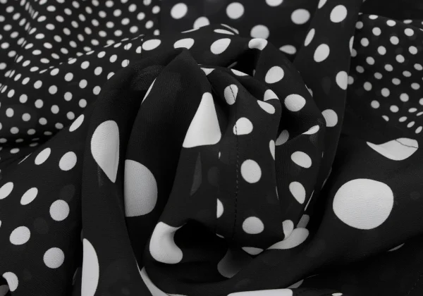 JUNYA WATANABE Poly Curved Multi Dot Flare Skirt K-174996_011