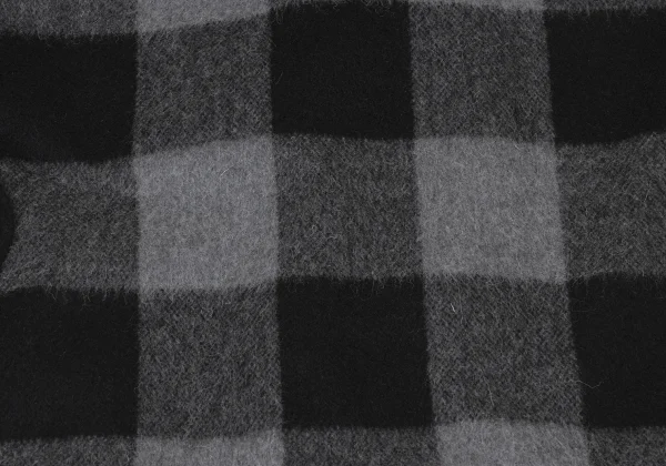 JUNYA WATANABE×FILSON Back Check Panel Detail Faux Leather Hooded Coat K-174997_016