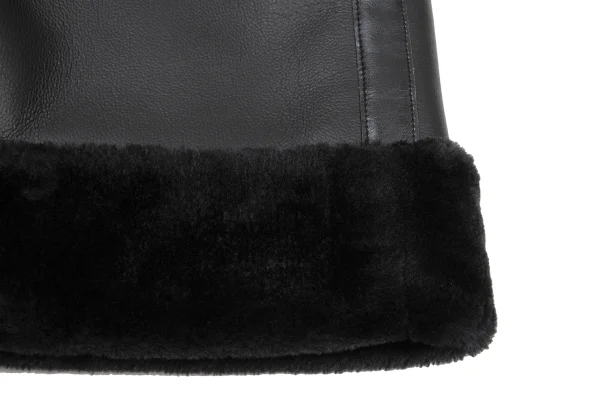 JUNYA WATANABE×FILSON Back Check Panel Detail Faux Leather Hooded Coat K-174997_018
