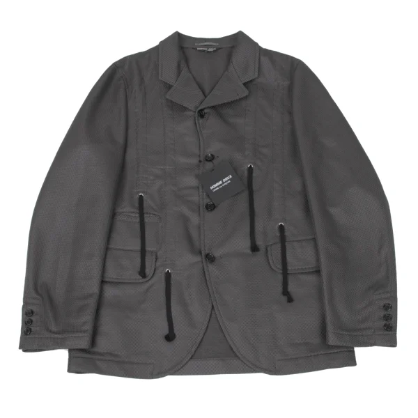 COMME des GARCONS HOMME DEUX Mesh String Jacket Grey L K-174998_001
