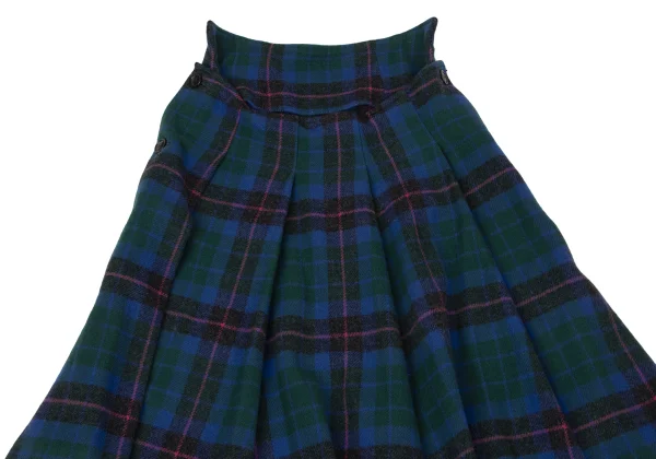 sunao kuwahara I.S. Wool Check Side Button Skirt K-175000_003
