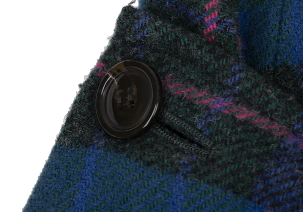 sunao kuwahara I.S. Wool Check Side Button Skirt K-175000_005