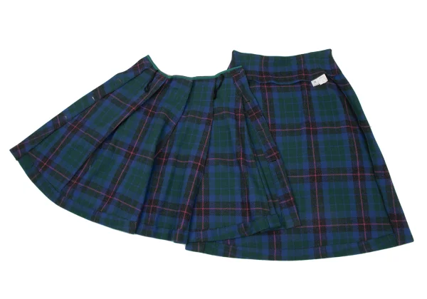 sunao kuwahara I.S. Wool Check Side Button Skirt K-175000_008