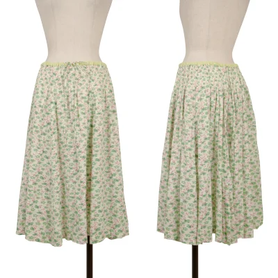 TSUMORI CHISATO Cotton Floral Printed Skirt