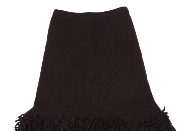 TSUMORI CHISATO Wool Hem Fringe Knit Skirt K-175004_003