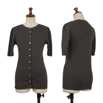 TSUMORI CHISATO Cotton Short Sleeves Knit Cardigan