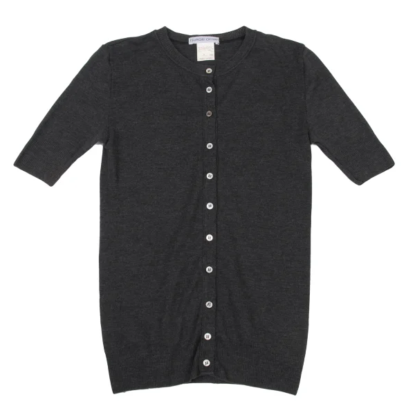 TSUMORI CHISATO Cotton Short Sleeves Knit Cardigan K-175005_002