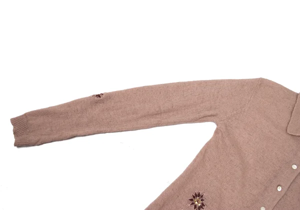 TSUMORI CHISATO Floral Swquins Embroidery Wool Knit Cardigan K-175006_007