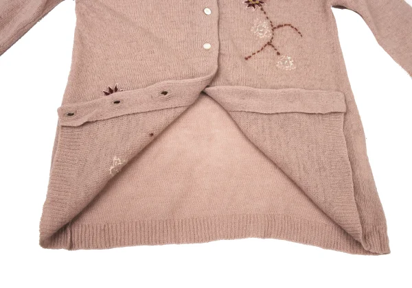 TSUMORI CHISATO Floral Swquins Embroidery Wool Knit Cardigan K-175006_012
