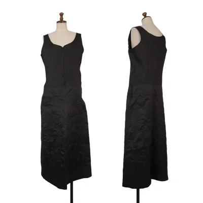 TSUMORI CHISATO Floral Motif Stitching Padded Sleeveless Dress