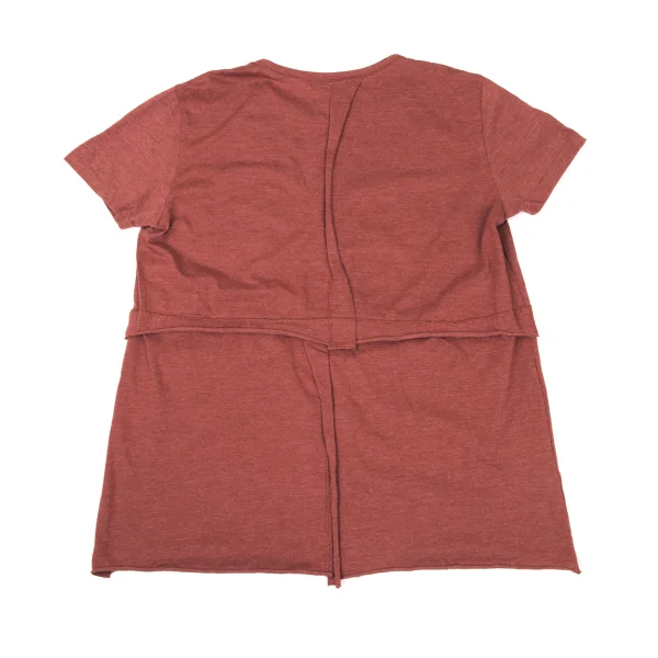 TSUMORI CHISATO Cotton Panel Detail Short Sleeve T-Shirt  K-175009_010