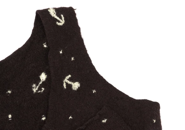 TSUMORI CHISATO Wool Felt Floral Embroidery Vest K-175010_005