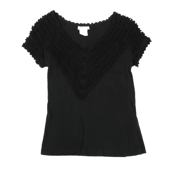 zucca Dyed Cotton Patch Design Short Sleeve T-Shirt K-175011_002
