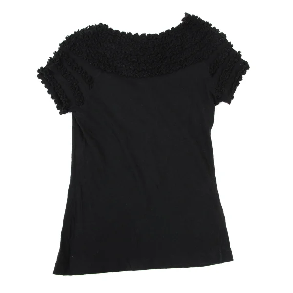 zucca Dyed Cotton Patch Design Short Sleeve T-Shirt K-175011_009