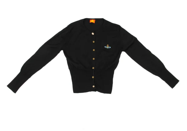 Vivienne Westwood Vintage "Red Tag" Wool Orb Embroidery Crew Neck Cardigan  K-175015_002