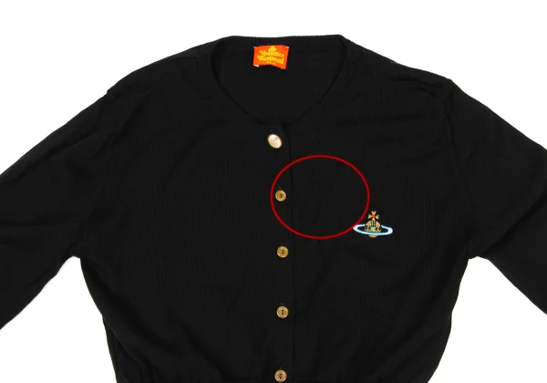 Vivienne Westwood Vintage "Red Tag" Wool Orb Embroidery Crew Neck Cardigan  K-175015_003
