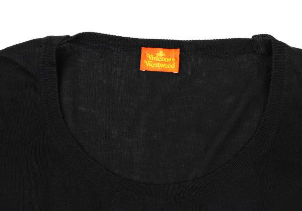 Vivienne Westwood Vintage "Red Tag" Wool Orb Embroidery Wide Neck Knit Top K-175016_004