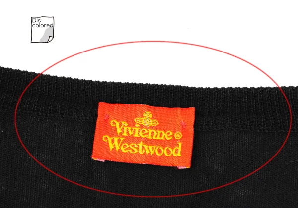Vivienne Westwood Vintage "Red Tag" Wool Orb Embroidery Wide Neck Knit Top K-175016_005
