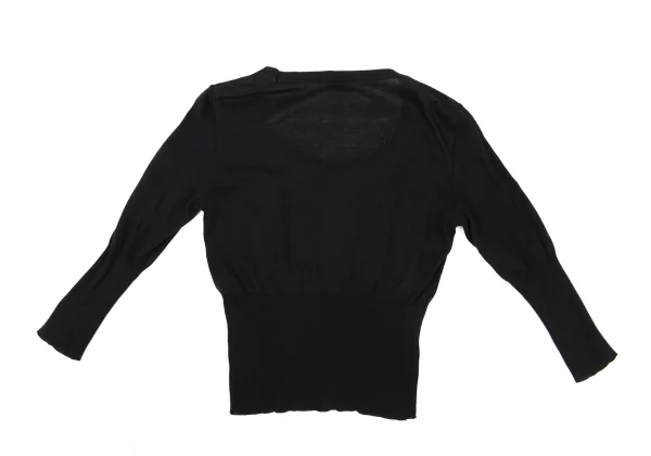 Vivienne Westwood Vintage "Red Tag" Wool Orb Embroidery Wide Neck Knit Top K-175016_011