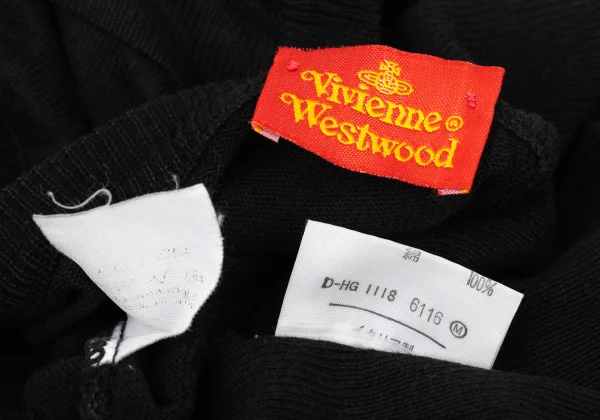 Vivienne Westwood Vintage "Red Tag" Wool Orb Embroidery Wide Neck Knit Top K-175016_014