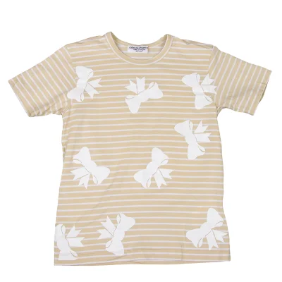 robe de chambre COMME des GARCONS Ribbon Printed  Stripe T-shirt