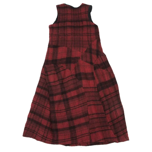 tricot COMME des GARCONS Brushed Plaid Sleeveless Dress K-175023_010