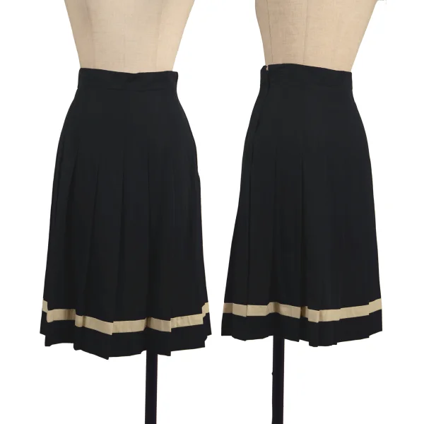 tricot COMME des GARCONS Hem Switching Pleats Skirt Navy S K-175026_001