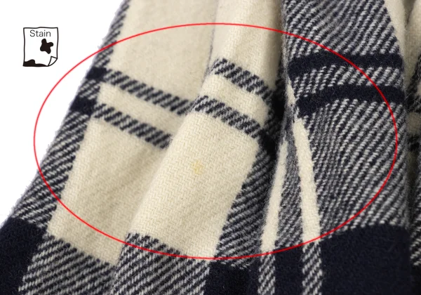 COMME des GARCONS Wool Plaid Pleated Waist-string Skirt K-175027_004