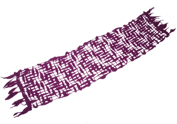 zucca Mesh Woven Fringe Scarf K-175030_005