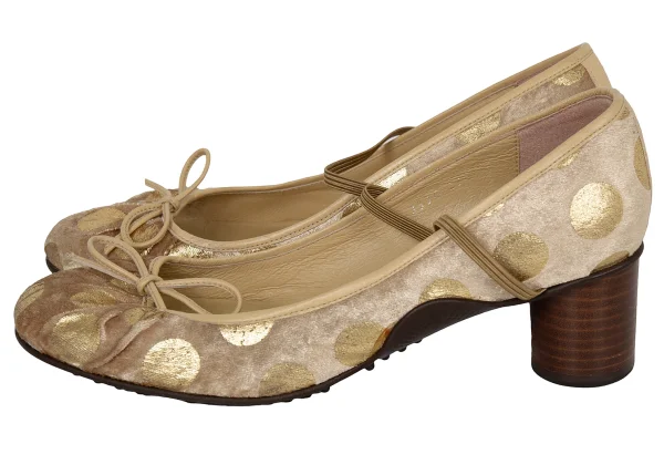 TSUMORI CHISATO Foil Dot Printed Heel Pumps K-175031_004