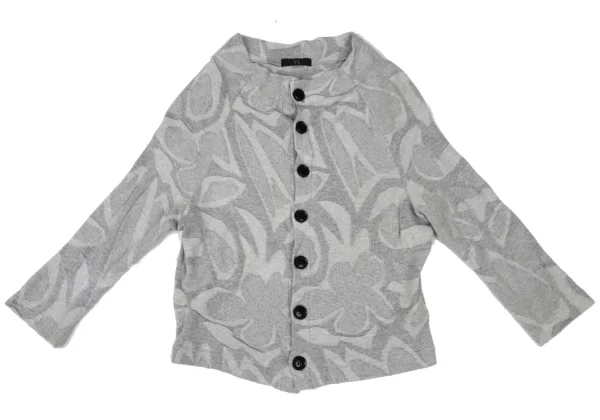 Y's Cotton Geometric Jacquard Cardigan K-175035_002