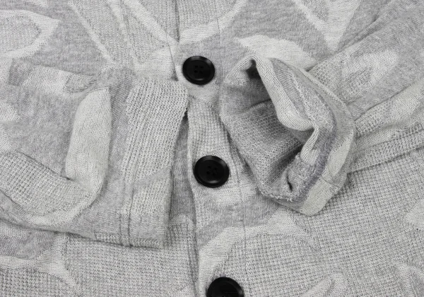 Y's Cotton Geometric Jacquard Cardigan K-175035_007