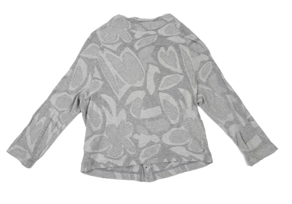 Y's Cotton Geometric Jacquard Cardigan K-175035_011