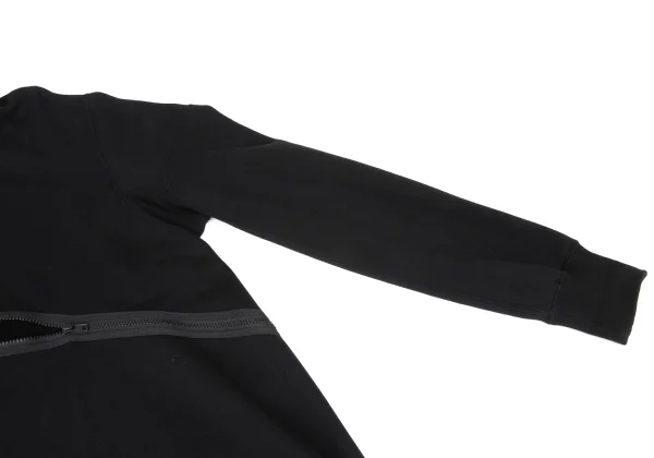B Yohji Yamamoto Curve Zip Design Long Hoodie K-175037_004