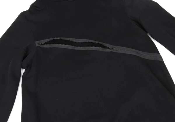 B Yohji Yamamoto Curve Zip Design Long Hoodie K-175037_007