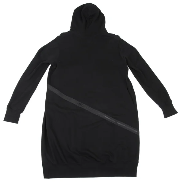 B Yohji Yamamoto Curve Zip Design Long Hoodie K-175037_014