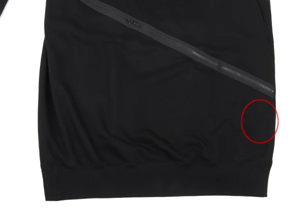 B Yohji Yamamoto Curve Zip Design Long Hoodie K-175037_016