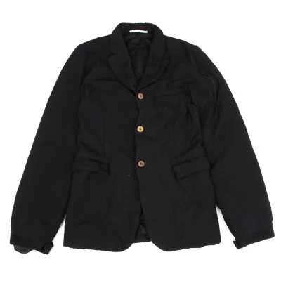 COMME des GARCONS HOMME PLUS Dyed Poly Zip Design Jacket
