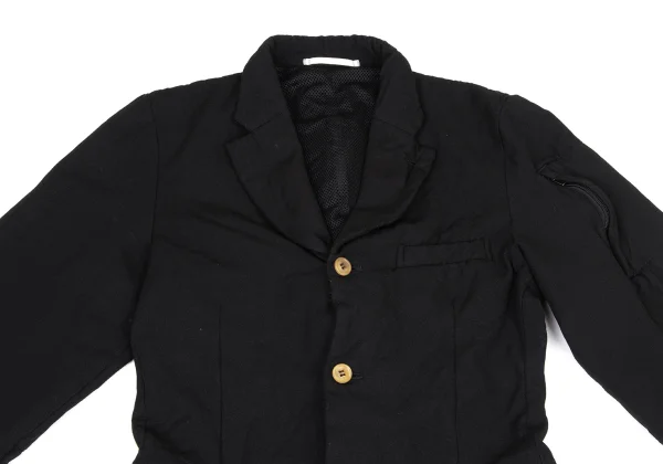 COMME des GARCONS HOMME PLUS Dyed Poly Zip Design Jacket K-175038_002