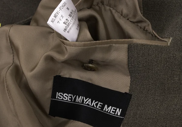 ISSEY MIYAKE MEN Wool Rayon Stand-collar Jacket K-175041_019