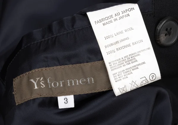 Y's for men Wool Gabardine Double Jacket K-175046_016