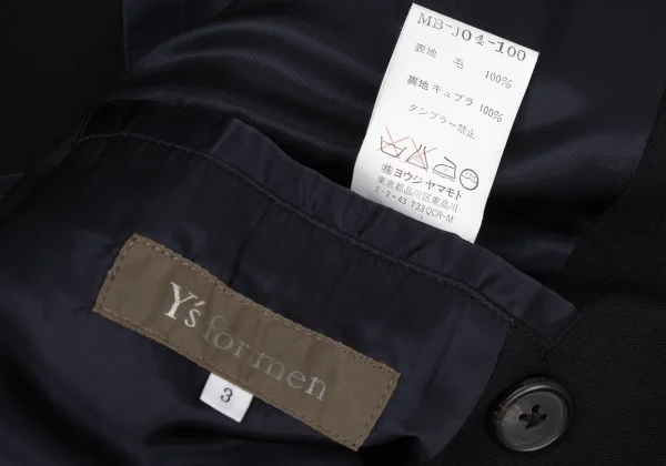 Y's for men Wool Gabardine Double Jacket K-175046_017