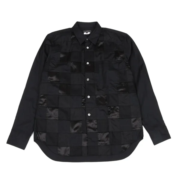 COMME des GARCONS HOMME PLUS Front Patch-work Shirt Black S K-175047_001