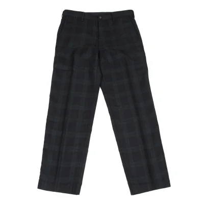 COMME des GARCONS HOMME Wool Black Watch Pants