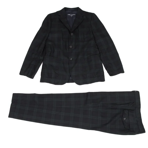 COMME des GARCONS HOMME Wool Black Watch Pants K-175049_013