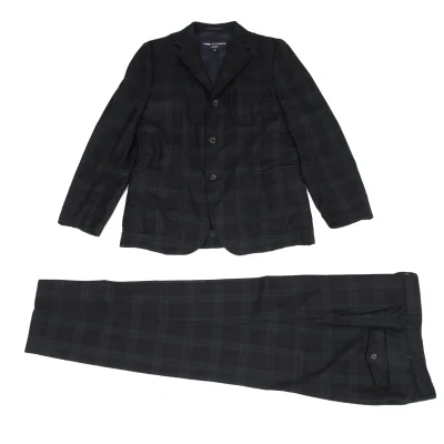 COMME des GARCONS HOMME Wool Black Watch Jacket & Pants